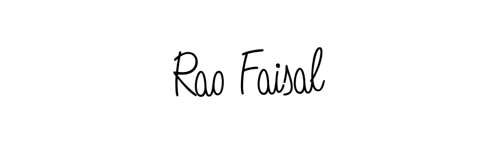 Design your own signature with our free online signature maker. With this signature software, you can create a handwritten (Angelique-Rose-font-FFP) signature for name Rao Faisal. Rao Faisal signature style 5 images and pictures png