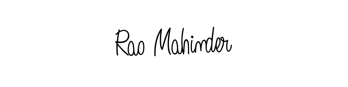 Create a beautiful signature design for name Rao Mahinder. With this signature (Angelique-Rose-font-FFP) fonts, you can make a handwritten signature for free. Rao Mahinder signature style 5 images and pictures png