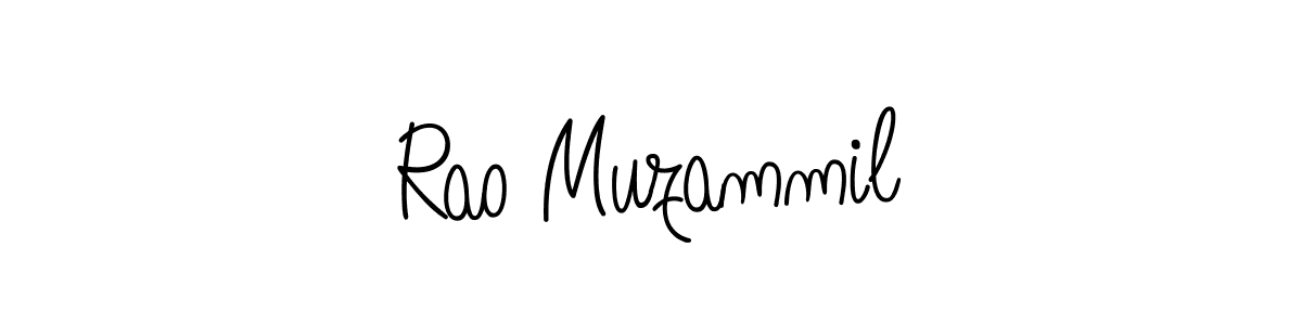 The best way (Angelique-Rose-font-FFP) to make a short signature is to pick only two or three words in your name. The name Rao Muzammil include a total of six letters. For converting this name. Rao Muzammil signature style 5 images and pictures png