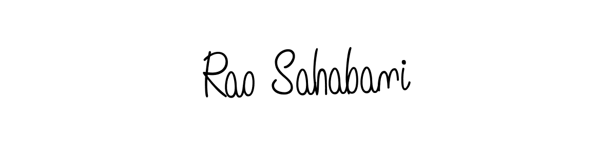 Here are the top 10 professional signature styles for the name Rao Sahabani. These are the best autograph styles you can use for your name. Rao Sahabani signature style 5 images and pictures png