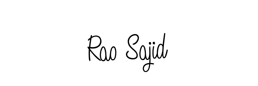How to make Rao Sajid name signature. Use Angelique-Rose-font-FFP style for creating short signs online. This is the latest handwritten sign. Rao Sajid signature style 5 images and pictures png