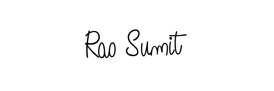 Create a beautiful signature design for name Rao Sumit. With this signature (Angelique-Rose-font-FFP) fonts, you can make a handwritten signature for free. Rao Sumit signature style 5 images and pictures png