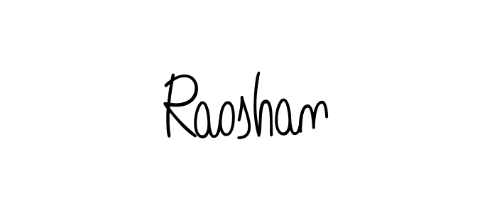 Once you've used our free online signature maker to create your best signature Angelique-Rose-font-FFP style, it's time to enjoy all of the benefits that Raoshan name signing documents. Raoshan signature style 5 images and pictures png