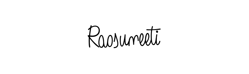 Angelique-Rose-font-FFP is a professional signature style that is perfect for those who want to add a touch of class to their signature. It is also a great choice for those who want to make their signature more unique. Get Raosuneeti name to fancy signature for free. Raosuneeti signature style 5 images and pictures png