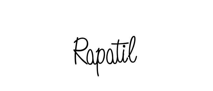 Rapatil stylish signature style. Best Handwritten Sign (Angelique-Rose-font-FFP) for my name. Handwritten Signature Collection Ideas for my name Rapatil. Rapatil signature style 5 images and pictures png