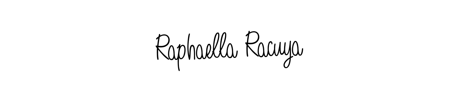 Once you've used our free online signature maker to create your best signature Angelique-Rose-font-FFP style, it's time to enjoy all of the benefits that Raphaella Racuya name signing documents. Raphaella Racuya signature style 5 images and pictures png