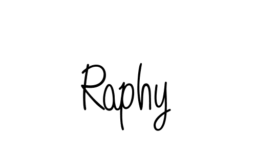 Make a beautiful signature design for name Raphy. With this signature (Angelique-Rose-font-FFP) style, you can create a handwritten signature for free. Raphy signature style 5 images and pictures png