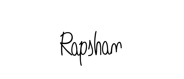 You should practise on your own different ways (Angelique-Rose-font-FFP) to write your name (Rapshan) in signature. don't let someone else do it for you. Rapshan signature style 5 images and pictures png