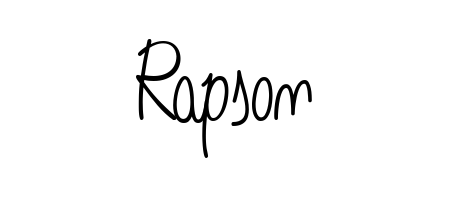 Also You can easily find your signature by using the search form. We will create Rapson name handwritten signature images for you free of cost using Angelique-Rose-font-FFP sign style. Rapson signature style 5 images and pictures png