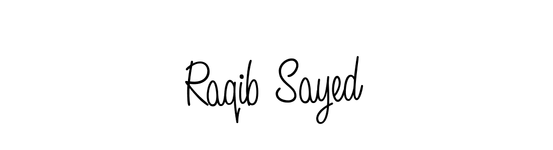 How to make Raqib Sayed name signature. Use Angelique-Rose-font-FFP style for creating short signs online. This is the latest handwritten sign. Raqib Sayed signature style 5 images and pictures png