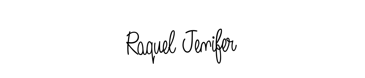 Make a beautiful signature design for name Raquel Jenifer. Use this online signature maker to create a handwritten signature for free. Raquel Jenifer signature style 5 images and pictures png