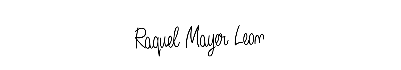 It looks lik you need a new signature style for name Raquel Mayer Leon. Design unique handwritten (Angelique-Rose-font-FFP) signature with our free signature maker in just a few clicks. Raquel Mayer Leon signature style 5 images and pictures png