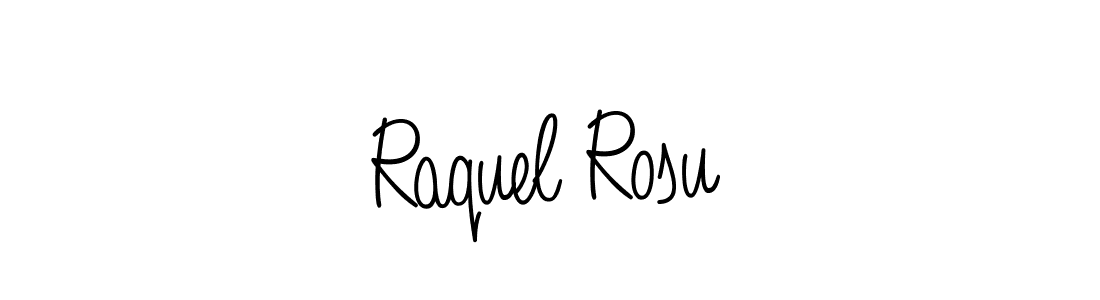 Make a beautiful signature design for name Raquel Rosu. Use this online signature maker to create a handwritten signature for free. Raquel Rosu signature style 5 images and pictures png