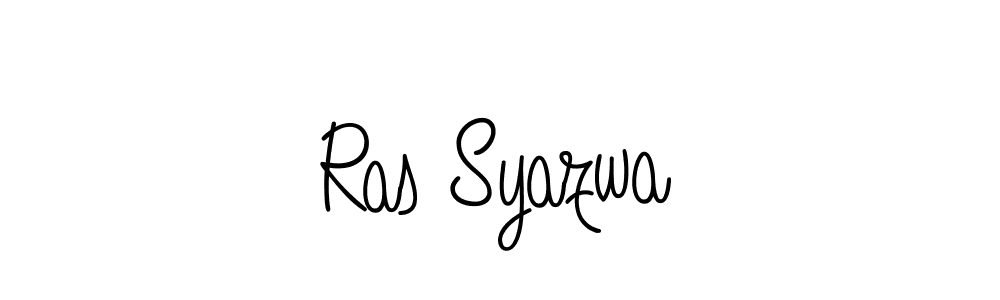 Ras Syazwa stylish signature style. Best Handwritten Sign (Angelique-Rose-font-FFP) for my name. Handwritten Signature Collection Ideas for my name Ras Syazwa. Ras Syazwa signature style 5 images and pictures png