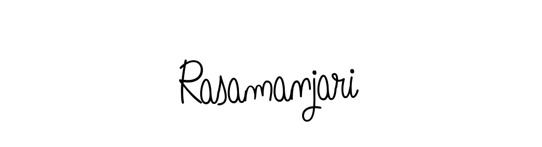 Design your own signature with our free online signature maker. With this signature software, you can create a handwritten (Angelique-Rose-font-FFP) signature for name Rasamanjari. Rasamanjari signature style 5 images and pictures png