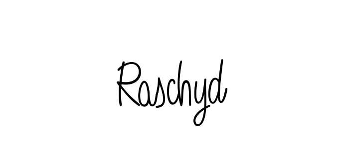 You should practise on your own different ways (Angelique-Rose-font-FFP) to write your name (Raschyd) in signature. don't let someone else do it for you. Raschyd signature style 5 images and pictures png