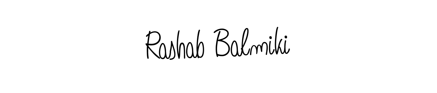 It looks lik you need a new signature style for name Rashab Balmiki. Design unique handwritten (Angelique-Rose-font-FFP) signature with our free signature maker in just a few clicks. Rashab Balmiki signature style 5 images and pictures png