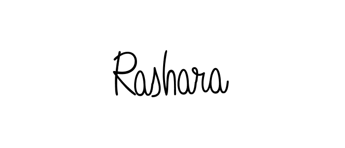 Use a signature maker to create a handwritten signature online. With this signature software, you can design (Angelique-Rose-font-FFP) your own signature for name Rashara. Rashara signature style 5 images and pictures png