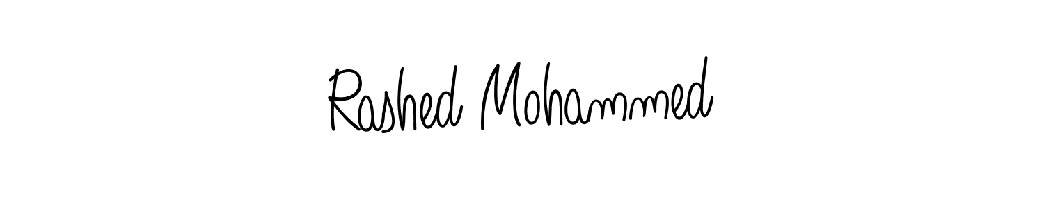 The best way (Angelique-Rose-font-FFP) to make a short signature is to pick only two or three words in your name. The name Rashed Mohammed include a total of six letters. For converting this name. Rashed Mohammed signature style 5 images and pictures png