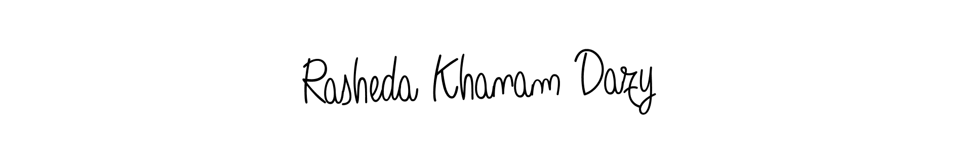 How to make Rasheda Khanam Dazy signature? Angelique-Rose-font-FFP is a professional autograph style. Create handwritten signature for Rasheda Khanam Dazy name. Rasheda Khanam Dazy signature style 5 images and pictures png