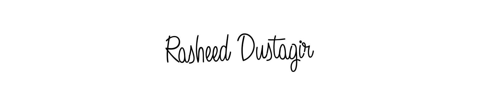 Design your own signature with our free online signature maker. With this signature software, you can create a handwritten (Angelique-Rose-font-FFP) signature for name Rasheed Dustagir. Rasheed Dustagir signature style 5 images and pictures png