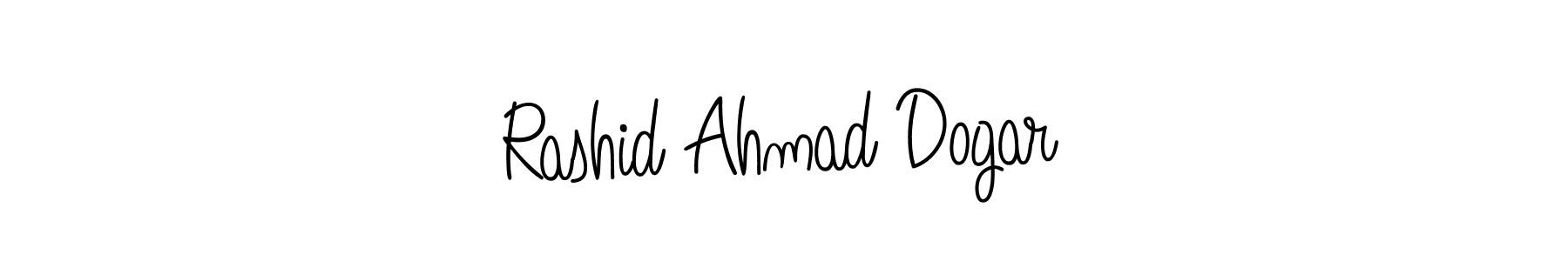 Create a beautiful signature design for name Rashid Ahmad Dogar. With this signature (Angelique-Rose-font-FFP) fonts, you can make a handwritten signature for free. Rashid Ahmad Dogar signature style 5 images and pictures png