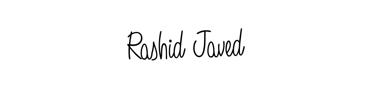 Rashid Javed stylish signature style. Best Handwritten Sign (Angelique-Rose-font-FFP) for my name. Handwritten Signature Collection Ideas for my name Rashid Javed. Rashid Javed signature style 5 images and pictures png