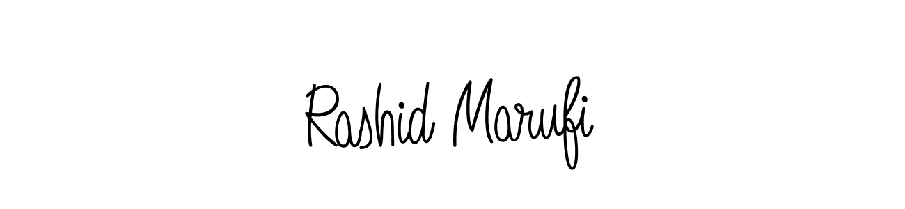 Create a beautiful signature design for name Rashid Marufi. With this signature (Angelique-Rose-font-FFP) fonts, you can make a handwritten signature for free. Rashid Marufi signature style 5 images and pictures png