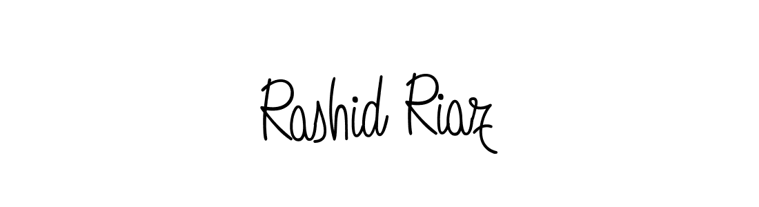 Design your own signature with our free online signature maker. With this signature software, you can create a handwritten (Angelique-Rose-font-FFP) signature for name Rashid Riaz. Rashid Riaz signature style 5 images and pictures png