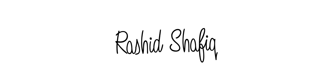 The best way (Angelique-Rose-font-FFP) to make a short signature is to pick only two or three words in your name. The name Rashid Shafiq include a total of six letters. For converting this name. Rashid Shafiq signature style 5 images and pictures png