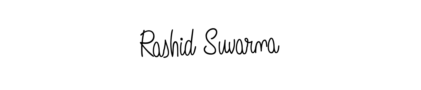 It looks lik you need a new signature style for name Rashid Suvarna. Design unique handwritten (Angelique-Rose-font-FFP) signature with our free signature maker in just a few clicks. Rashid Suvarna signature style 5 images and pictures png