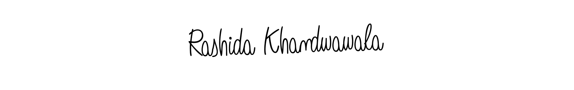 Angelique-Rose-font-FFP is a professional signature style that is perfect for those who want to add a touch of class to their signature. It is also a great choice for those who want to make their signature more unique. Get Rashida Khandwawala name to fancy signature for free. Rashida Khandwawala signature style 5 images and pictures png