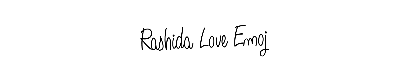 Here are the top 10 professional signature styles for the name Rashida Love Emoj. These are the best autograph styles you can use for your name. Rashida Love Emoj signature style 5 images and pictures png