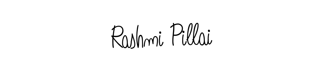 Use a signature maker to create a handwritten signature online. With this signature software, you can design (Angelique-Rose-font-FFP) your own signature for name Rashmi Pillai. Rashmi Pillai signature style 5 images and pictures png