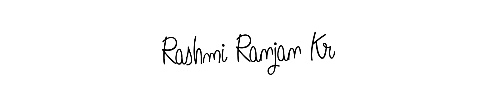 Use a signature maker to create a handwritten signature online. With this signature software, you can design (Angelique-Rose-font-FFP) your own signature for name Rashmi Ranjan Kr. Rashmi Ranjan Kr signature style 5 images and pictures png