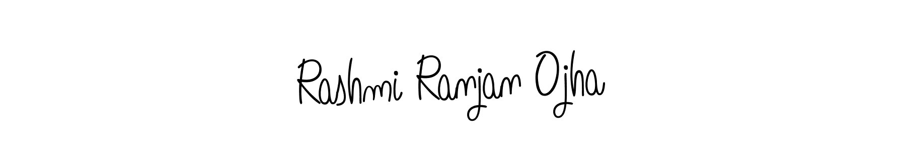 Make a beautiful signature design for name Rashmi Ranjan Ojha. With this signature (Angelique-Rose-font-FFP) style, you can create a handwritten signature for free. Rashmi Ranjan Ojha signature style 5 images and pictures png