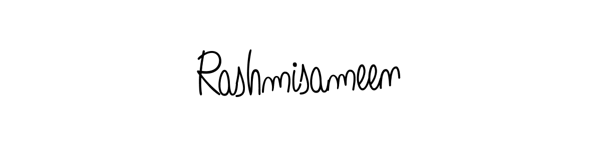 How to make Rashmisameen name signature. Use Angelique-Rose-font-FFP style for creating short signs online. This is the latest handwritten sign. Rashmisameen signature style 5 images and pictures png