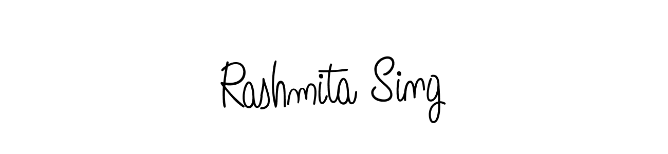 Use a signature maker to create a handwritten signature online. With this signature software, you can design (Angelique-Rose-font-FFP) your own signature for name Rashmita Sing. Rashmita Sing signature style 5 images and pictures png