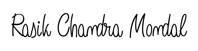 A modern signature idea for name Rasik Chandra Mondal using Angelique-Rose-font-FFP font. Clean strokes and elegant curves make it stand out instantly. Rasik Chandra Mondal signature style 5 images and pictures png