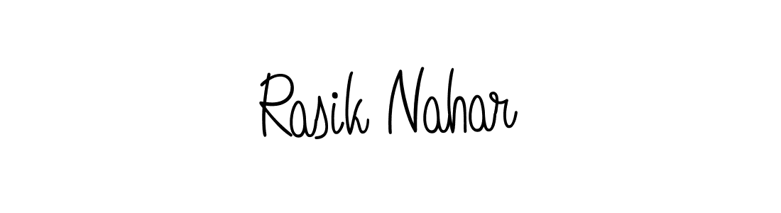 Create a beautiful signature design for name Rasik Nahar. With this signature (Angelique-Rose-font-FFP) fonts, you can make a handwritten signature for free. Rasik Nahar signature style 5 images and pictures png