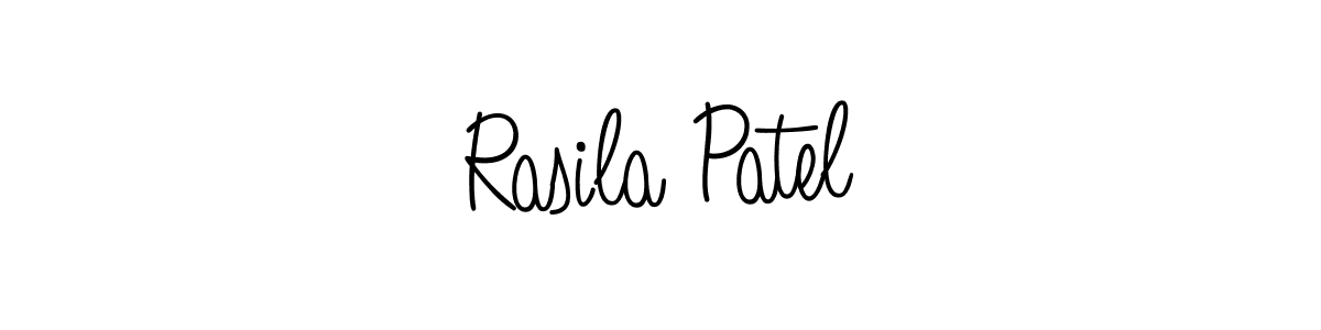 Use a signature maker to create a handwritten signature online. With this signature software, you can design (Angelique-Rose-font-FFP) your own signature for name Rasila Patel. Rasila Patel signature style 5 images and pictures png