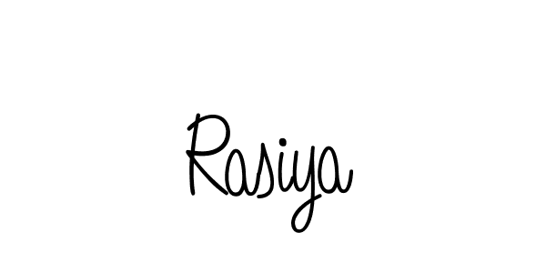 How to make Rasiya name signature. Use Angelique-Rose-font-FFP style for creating short signs online. This is the latest handwritten sign. Rasiya signature style 5 images and pictures png