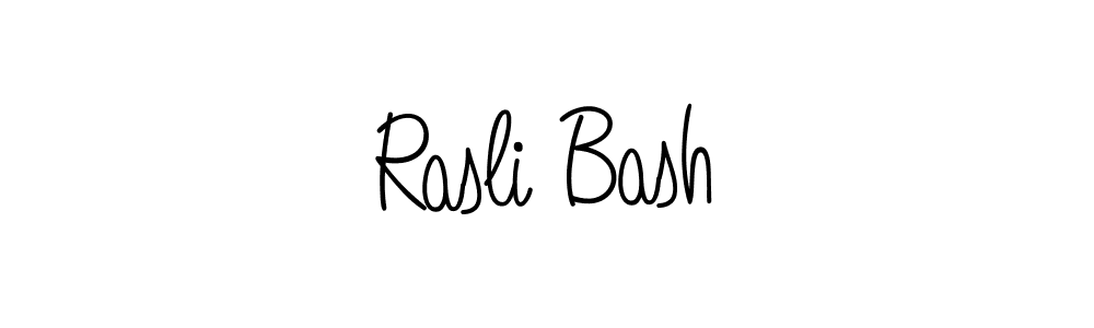 How to make Rasli Bash name signature. Use Angelique-Rose-font-FFP style for creating short signs online. This is the latest handwritten sign. Rasli Bash signature style 5 images and pictures png