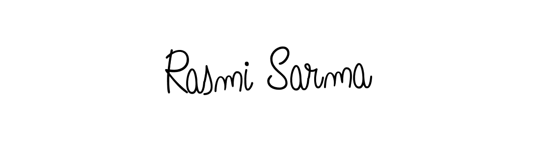 Rasmi Sarma stylish signature style. Best Handwritten Sign (Angelique-Rose-font-FFP) for my name. Handwritten Signature Collection Ideas for my name Rasmi Sarma. Rasmi Sarma signature style 5 images and pictures png