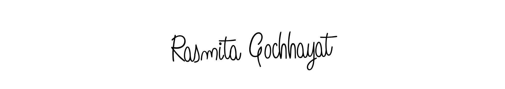Rasmita Gochhayat stylish signature style. Best Handwritten Sign (Angelique-Rose-font-FFP) for my name. Handwritten Signature Collection Ideas for my name Rasmita Gochhayat. Rasmita Gochhayat signature style 5 images and pictures png