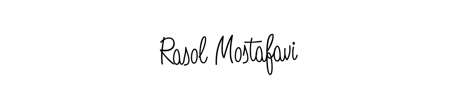 Also You can easily find your signature by using the search form. We will create Rasol Mostafavi name handwritten signature images for you free of cost using Angelique-Rose-font-FFP sign style. Rasol Mostafavi signature style 5 images and pictures png