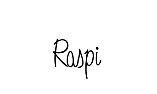 You should practise on your own different ways (Angelique-Rose-font-FFP) to write your name (Raspi) in signature. don't let someone else do it for you. Raspi signature style 5 images and pictures png