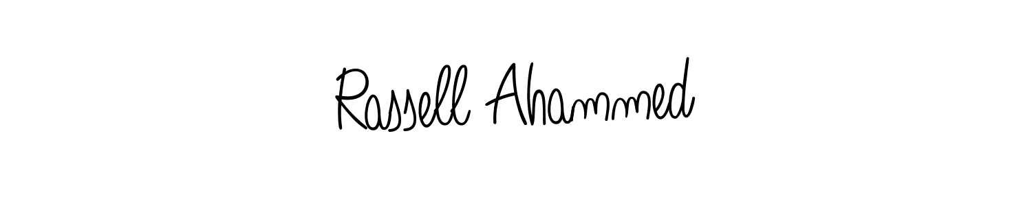 It looks lik you need a new signature style for name Rassell Ahammed. Design unique handwritten (Angelique-Rose-font-FFP) signature with our free signature maker in just a few clicks. Rassell Ahammed signature style 5 images and pictures png
