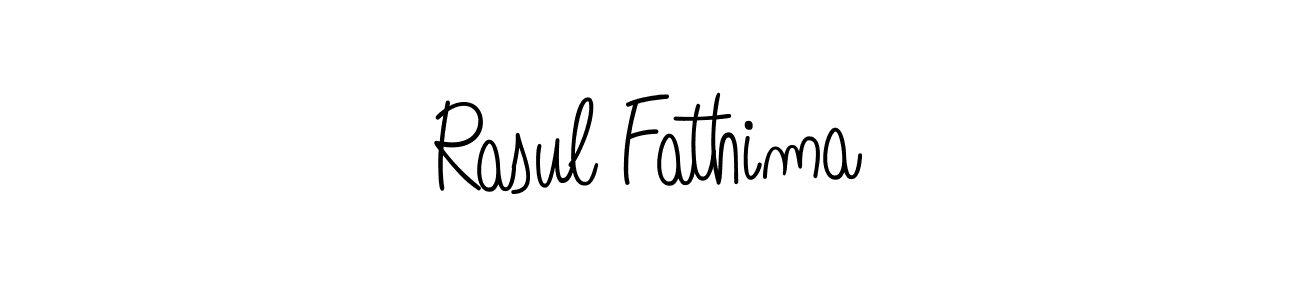 Design your own signature with our free online signature maker. With this signature software, you can create a handwritten (Angelique-Rose-font-FFP) signature for name Rasul Fathima. Rasul Fathima signature style 5 images and pictures png