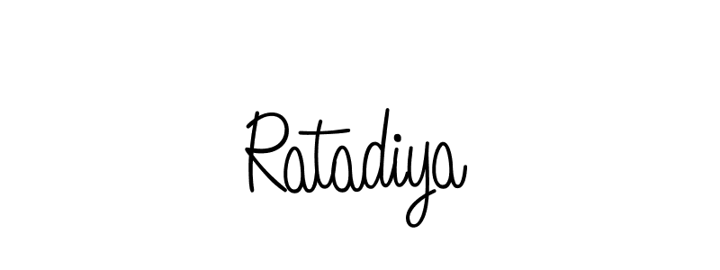 Create a beautiful signature design for name Ratadiya. With this signature (Angelique-Rose-font-FFP) fonts, you can make a handwritten signature for free. Ratadiya signature style 5 images and pictures png